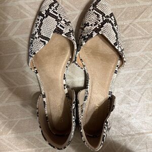Snake print flats-old Navy size 9.
